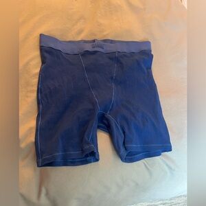 Skims cobalt rib boxer short